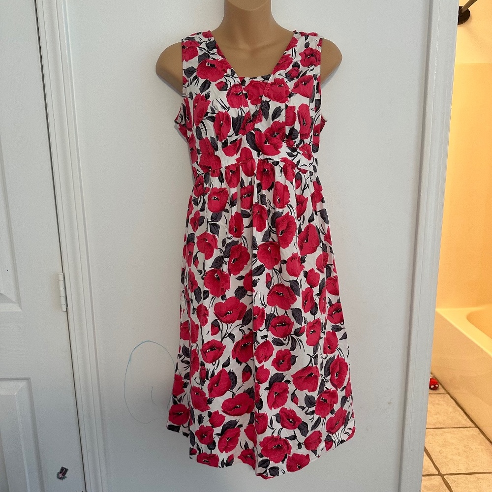 Motherhood Maternity Pink Floral‎ Tank Dress in M